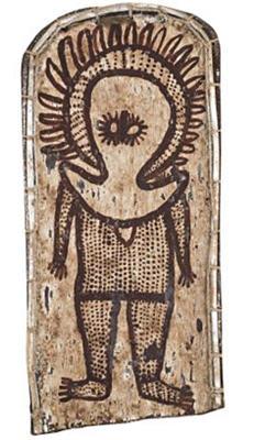 Two Wanjina (on eucalyptus bark) by Ignatia Djanghara - Auction record, sale price, and art valuation. Compare with similar artists and explore comparable artworks.