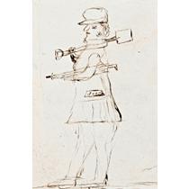 SKETCH OF A HORICULTURAL DEBUT (CARICATURE OF JOHN RICHARDSON GLOVER)