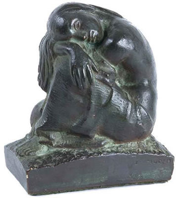 CROUCHING FEMALE FIGURE