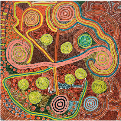 YARLA JUKURRPA (WILD YAM DREAMING) by Paddy Jupurrula Nelson - Auction record, sale price, and art valuation. Compare with similar artists and explore comparable artworks.