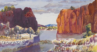 INK RIVER GORGE, AT ENTRANCE TO GLEN HELEN