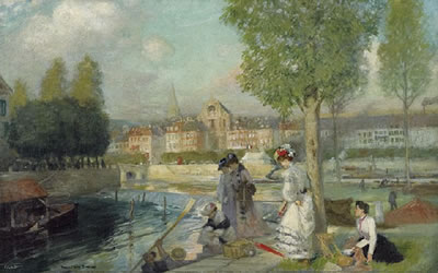 A PROVINCINAL TOWN IN FRANCE UNE VILLE DE PROVINCE