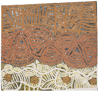 SNAKE DREAMING by Old Walter Tjampitjinpa - Auction record, sale price, and art valuation. Compare with similar artists and explore comparable artworks.