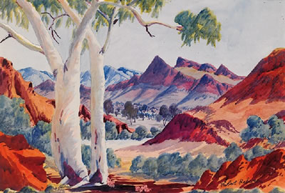 UNTITLED (CENTRAL AUSTRALIAN LANDSCAPE) (set of 3)