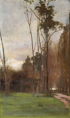 Sample artwork by David Davies (1864 - 1939), known for still life, landscape, village scene painting - View similar artists and auction records