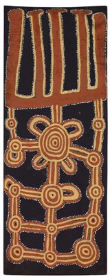 CORROBOREE MAN SITTING IN CAVE (1971)