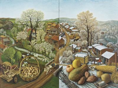 WILD GRASSLAND SERIES NO.26 (DIPTYCH)