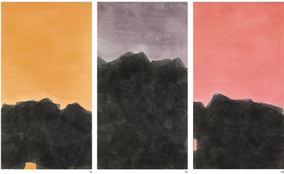 CLOUDS ABOVE THE MOUNTAIN (TRIPTYCH)