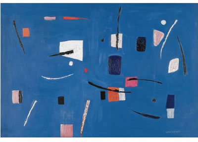 Sample artwork by Vera Spencer (Born 1926), known for collage painting - View similar artists and auction records