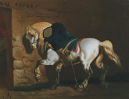 Horse in a stable
