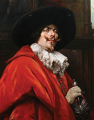 Cavalier with beard
