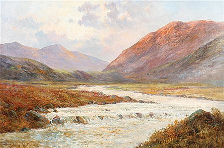 Highland river scene by Francis E Jamieson - Auction record, sale price, and art valuation. Compare with similar artists and explore comparable artworks.