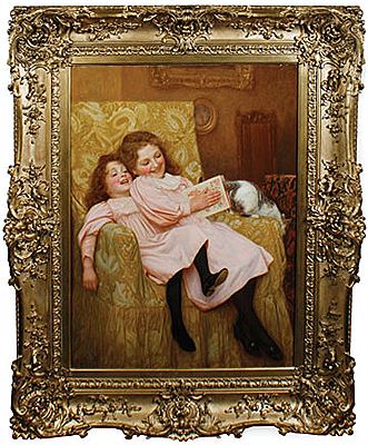Young girls playing