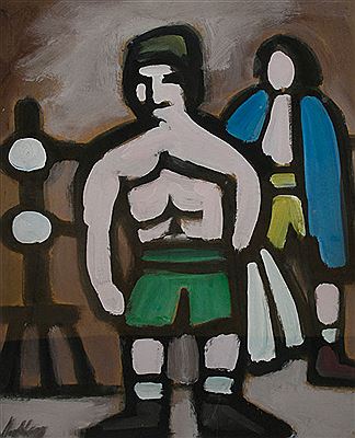 Portrait of Markey Robinson: Self-portrait Ash boxer