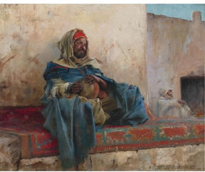 Sample artwork by Charles Theriat (1860 - 1937), known for landscape-exotic, genre, portrait - View similar artists and auction records