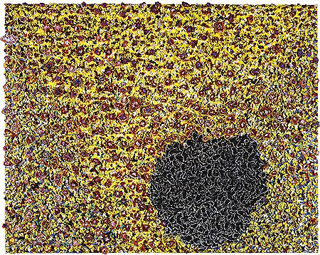 Sample artwork by Nabil Nahas (Born 1949), known for dot design painting - View similar artists and auction records