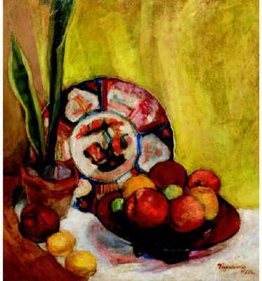 Still life with plate of fruit by Tanasko Milovich - Auction record, sale price, and art valuation. Compare with similar artists and explore comparable artworks.