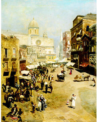 Busy market scene by Paul Wilhelm Keller-Reutlingen - Auction record, sale price, and art valuation. Compare with similar artists and explore comparable artworks.