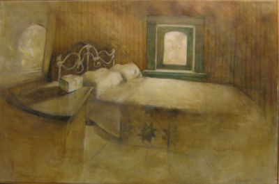 Sample artwork by Mary Sprague (Born 1934), known for interior paintings, chickens, horses - View similar artists and auction records
