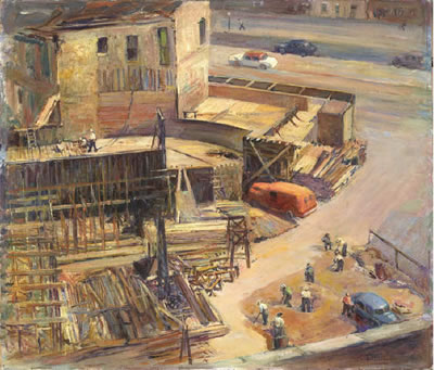 Sample artwork by Virginia Schlueter (1901 - 1994), known for portrait, river scene, landscape painting - View similar artists and auction records