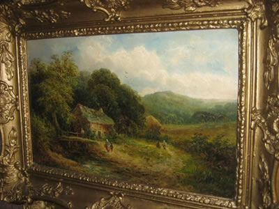 Sample artwork by Horace Murray Hammond (c.1879 - 1966), known for watercolor illustration of rural scenes, genre, sporting figures, landscape - View similar artists and auction records