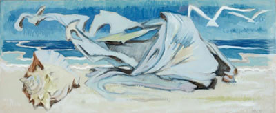 Coastal Still Life, driftwood and seashell by Jessie Rickly - Auction record, sale price, and art valuation. Compare with similar artists and explore comparable artworks.