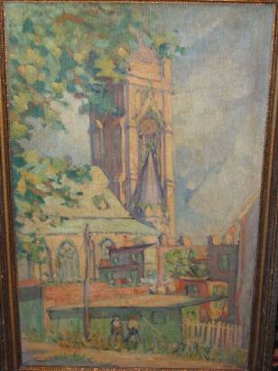 Cityscape with Church