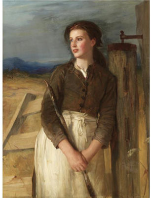 HIGHLAND HERD LASS by Robert Herdman - Auction record, sale price, and art valuation. Compare with similar artists and explore comparable artworks.