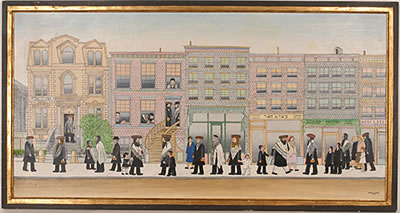 Hasidic Street Scene