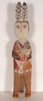 Navajo Man with Feathers