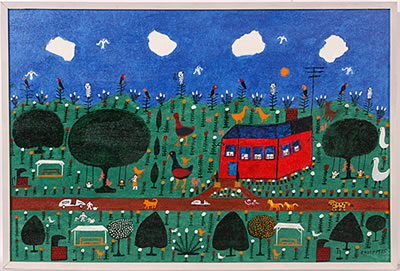 Sample artwork by Philip Willey (1887 - 1980), known for naive views, animal - View similar artists and auction records