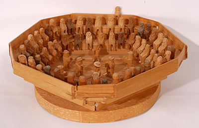 Sample artwork by Herman Hayes (1923 - 2012), known for folk sculpture - View similar artists and auction records