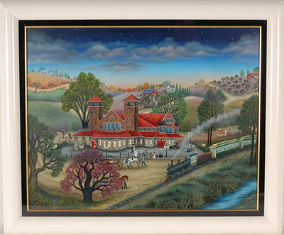 Battle Creek MI Train Station by Katherine Jakobsen - Auction record, sale price, and art valuation. Compare with similar artists and explore comparable artworks.