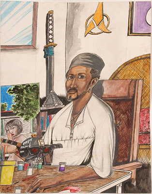 Portrait of Roy Ferdinand: Self-portrait