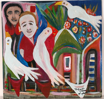 Dove's Over House by Mario Mesa - Auction record, sale price, and art valuation. Compare with similar artists and explore comparable artworks.