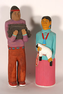Navajo Couple by Johnson Antonio - Auction record, sale price, and art valuation. Compare with similar artists and explore comparable artworks.