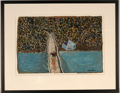 The Suspension Bridge by Joseph Garlock - Auction record, sale price, and art valuation. Compare with similar artists and explore comparable artworks.