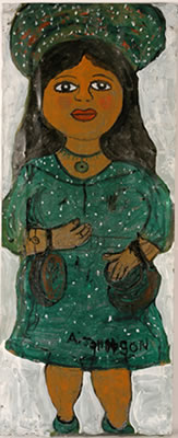 Tall Woman In Green