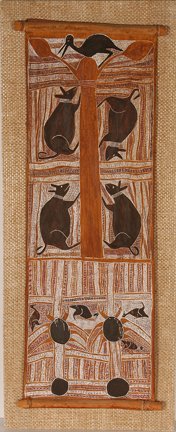 Sample artwork by Nanyin Maymura (1918 - 1969), known for aboriginal art - View similar artists and auction records