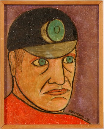 Portrait of John Savitsky: Self-portrait