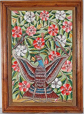 Oiseau Avec des Fleurs