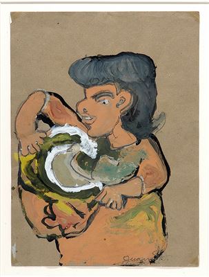 Portrait of Juanita Rogers: Self-portrait