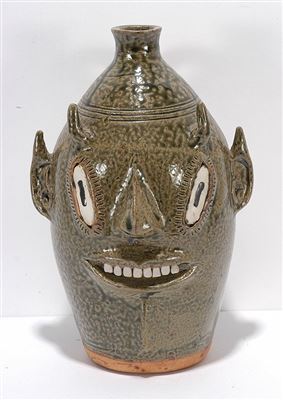 Devil Face Jug. by Alva Meaders - Auction record, sale price, and art valuation. Compare with similar artists and explore comparable artworks.