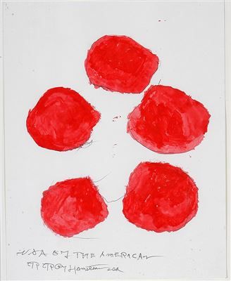 Five Red Orbs