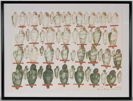 Parrots by Marco Raugei - Auction record, sale price, and art valuation. Compare with similar artists and explore comparable artworks.
