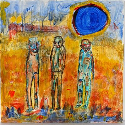 Sample artwork by Karl Mullen (Born 1954), known for outsider art - View similar artists and auction records