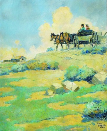 Sample artwork by Paul Gregg (1876 - 1949), known for historical-narrative, illustrator - View similar artists and auction records