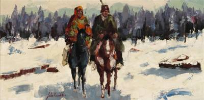 Riders in the Snow