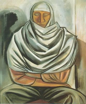 Taos Man Seated by Marjorie Lee Eaton - Auction record, sale price, and art valuation. Compare with similar artists and explore comparable artworks.