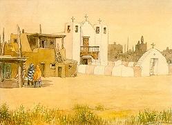 Taos Pueblo, A Ramada and